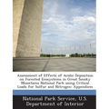 Assessment of Effects of Acidic Deposition on Forested Ecosystems in Great Smoky Mountains National Park using Critical Loads for Sulfur and Nitrogen: