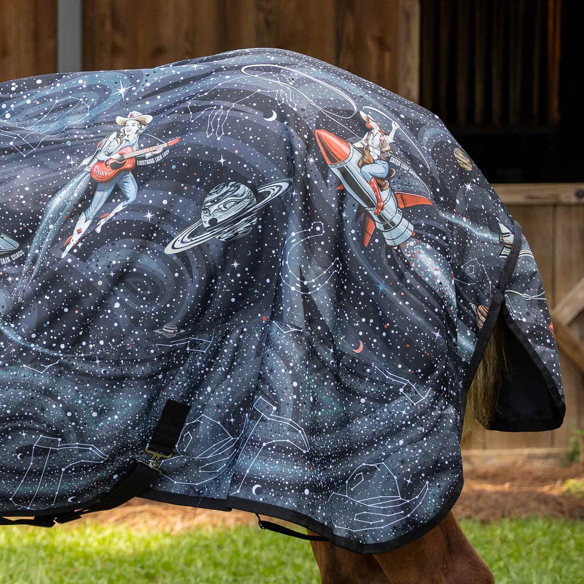 Jeffers Expression 1200 Denier Standard Neck Turnout Horse Blanket, 240 Gram