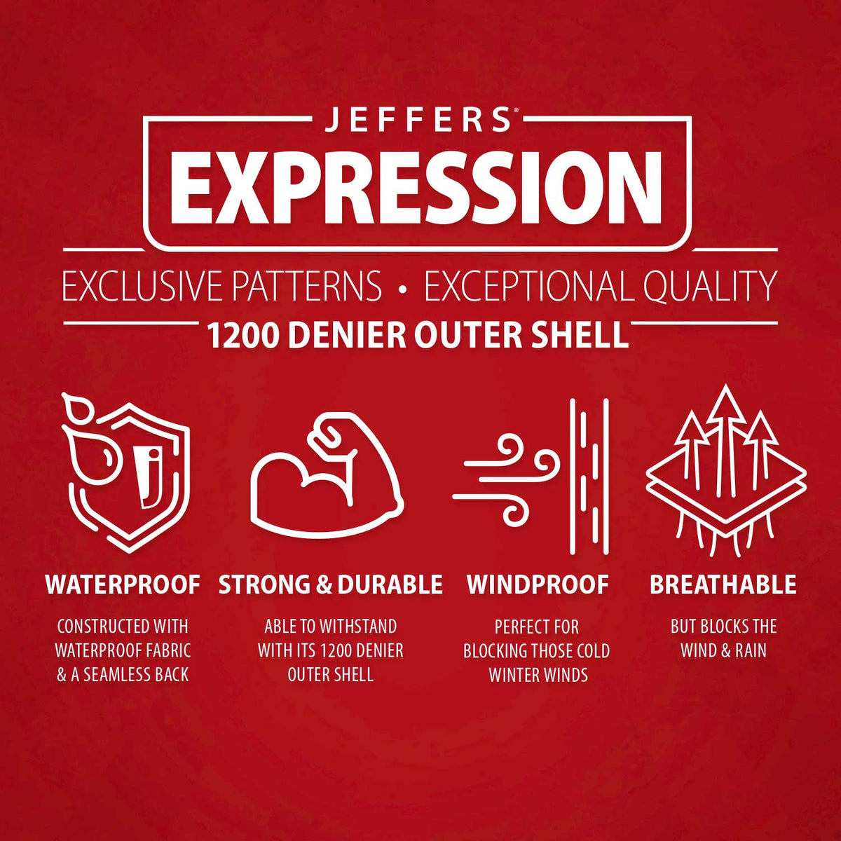 Jeffers Expression 1200 Denier Standard Neck Horse Turnout Sheet, 0 Gram