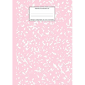 Marble Notebook A4: Pastel Pink College Ruled Journal