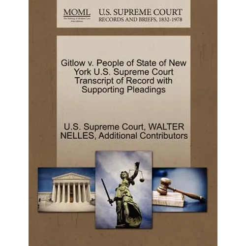 Gitlow V. People of State of New York U.S. Supreme Court Transcript of Record with Supporting Pleadings