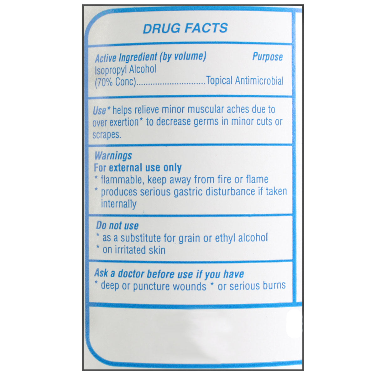 Isopropyl Alcohol, 70%, 32 oz. - 1 Each