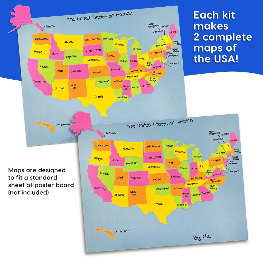 DIY U.S. Map Puzzle