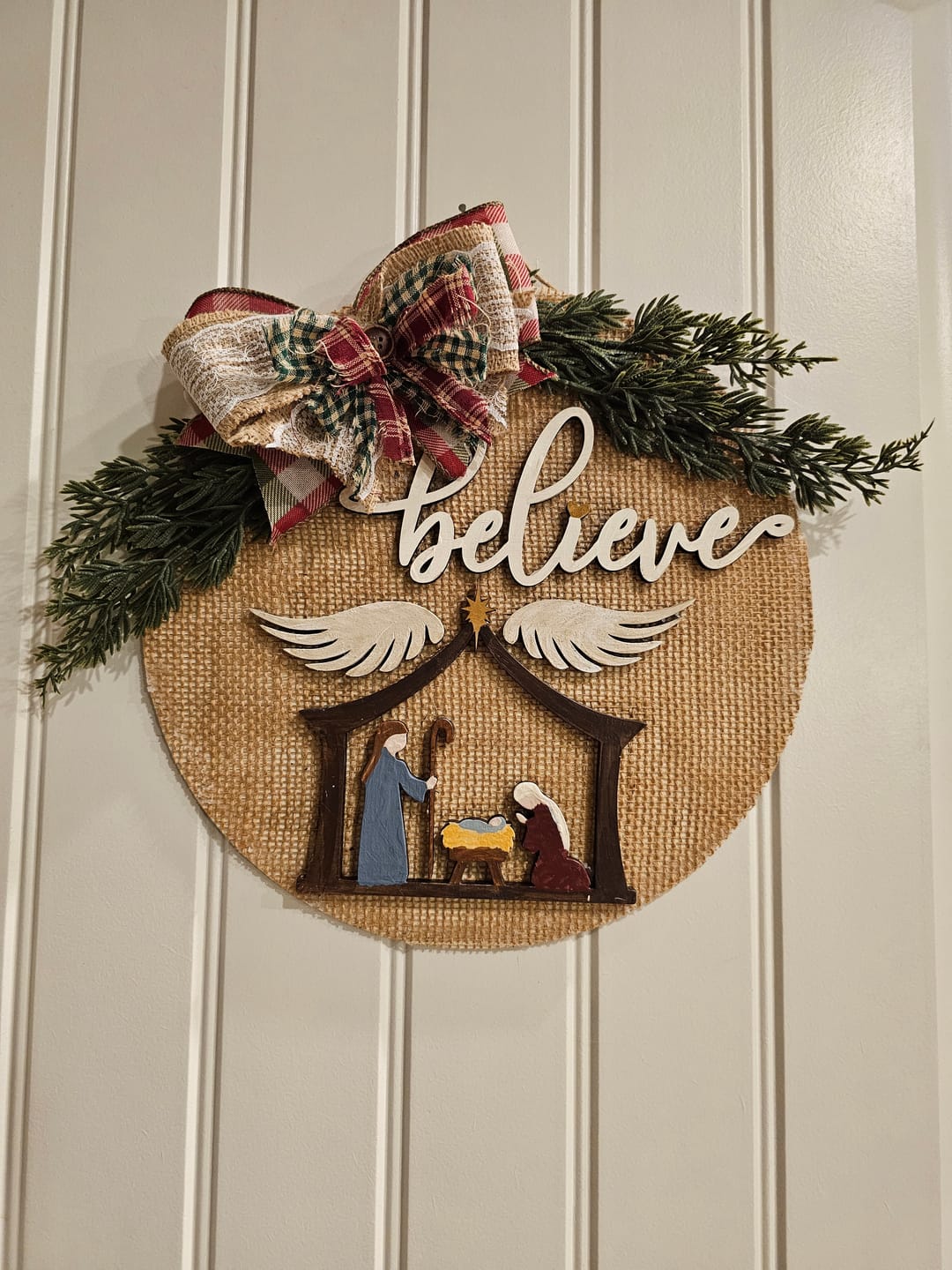 Unfinished Wood Bethlehem Nativity Shape - Christmas - Craft - up to 46" DIY