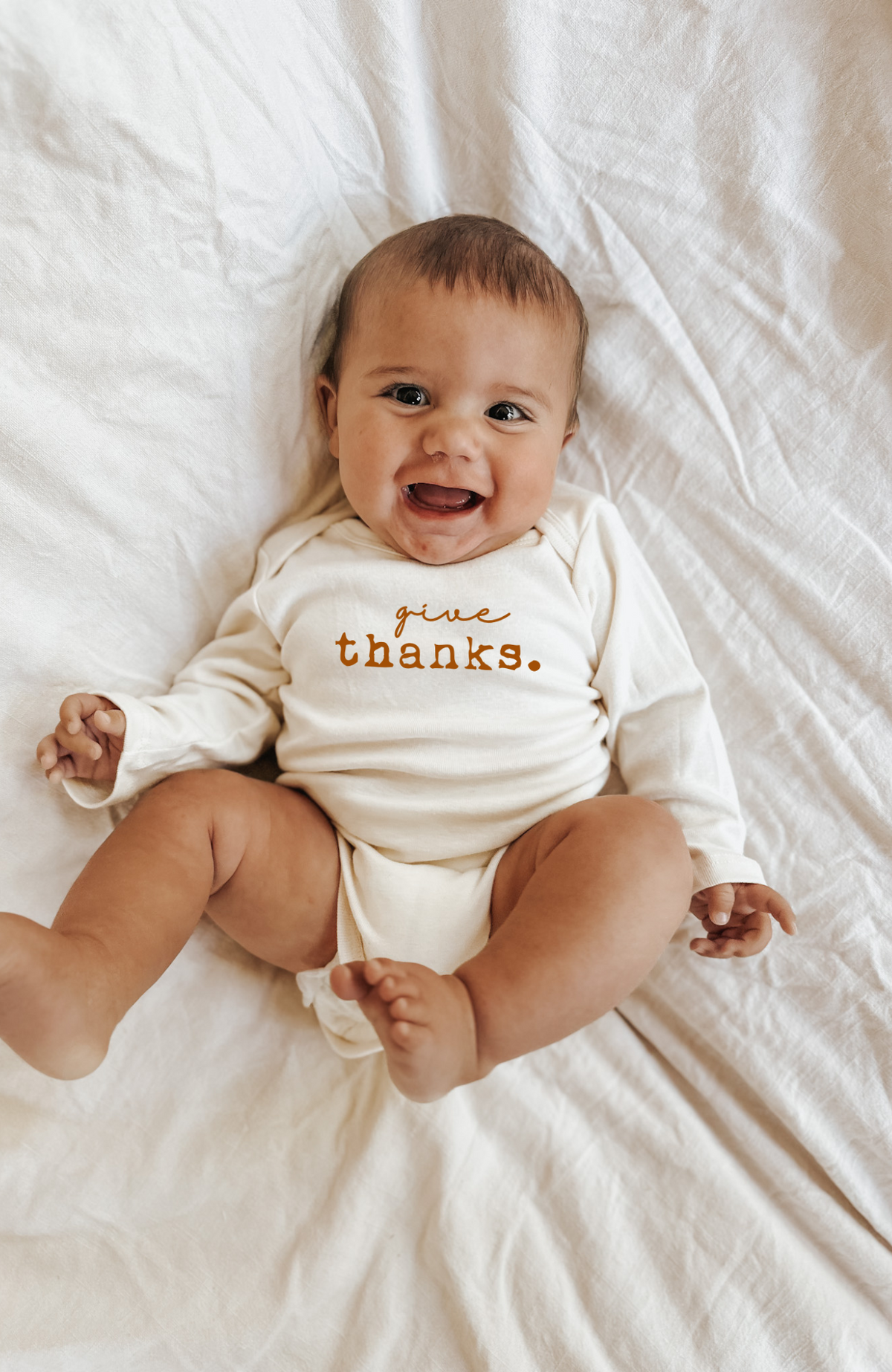 Give Thanks Organic Bodysuit Long Sleeve