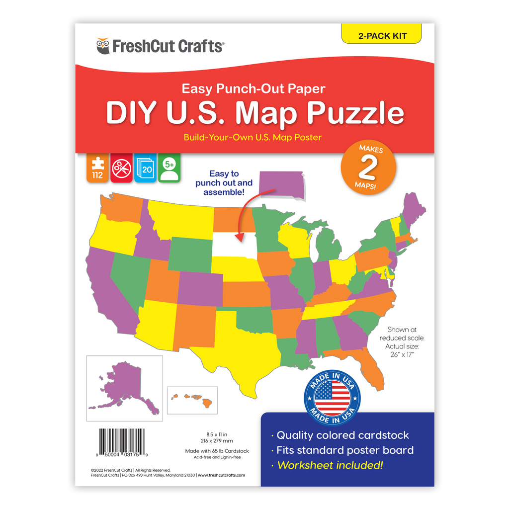 DIY U.S. Map Puzzle