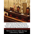 Department of Homeland Security, Science and Technology Directorate, Borders and Maritime Security Division: Renewable Energy Research Roadmap