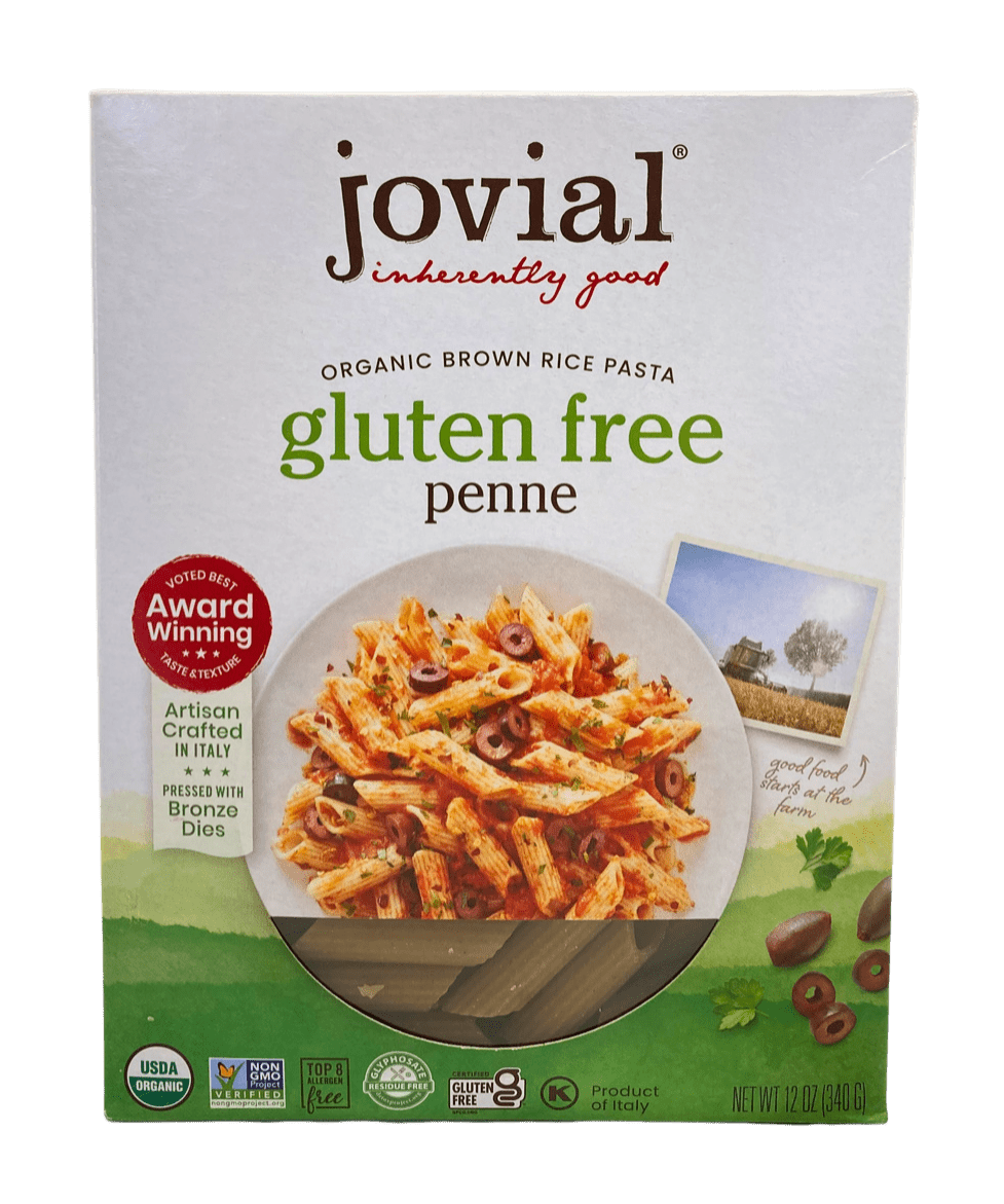 Penne, Brown Rice, Organic, Jovial, Gluten-Free