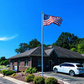 25' External Halyard Aluminum Flagpole - Continental Series