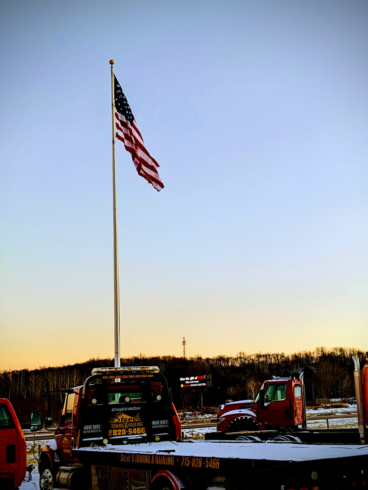 50' External Halyard Aluminum Flagpole - Continental Series