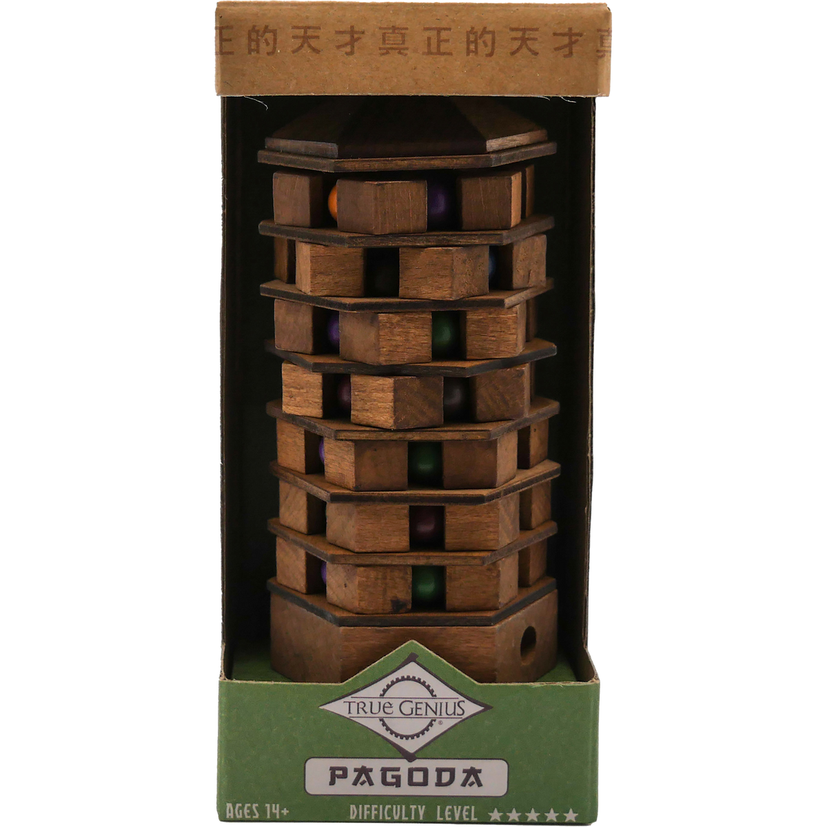 Pagoda Brainteaser Puzzle True Genius