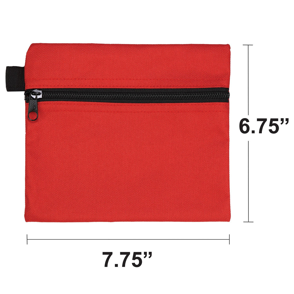 Durable Mini Zipper Bag - Red Survival Zipper Pouch