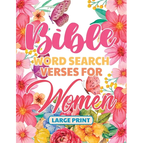 Bible Word Search Large Print Verses for Women