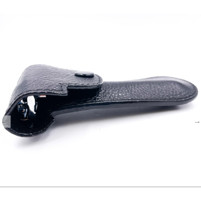 Parker LP1 Black Leather Safety Razor Travel Case