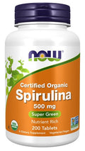 Spirulina 500 mg, Organic