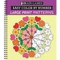 Brain Games - Color by Number - Large Print: Patterns (Stress Free Coloring Book)