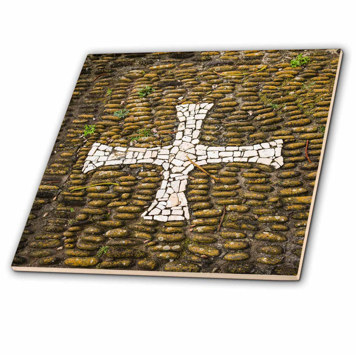 3dRose Portugal, Azores, Santa Maria Island, Anjos. Where Columbus Landed - Tiles (ct_330475)