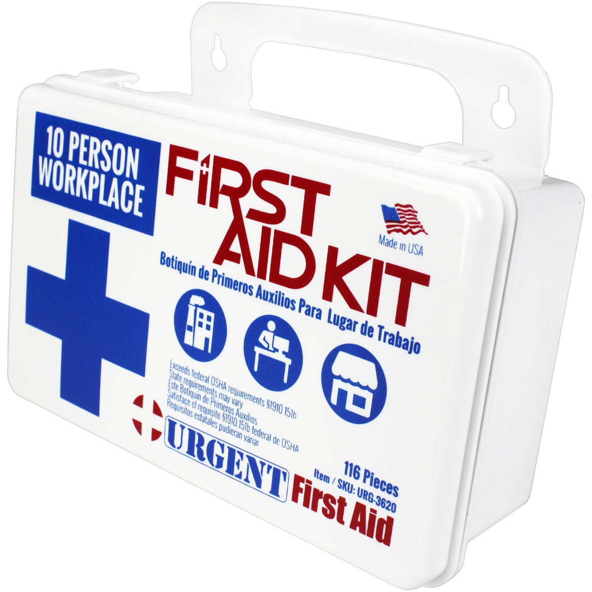 10 Person, 116 Piece Bulk Workplace First Aid Kit