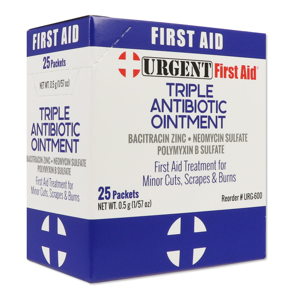 Triple Antibiotic Ointment, 0.5gm, 25 per box