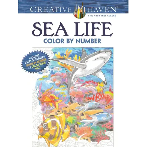 Creative Haven Sea Life Color by Number Coloring Book