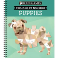 Brain Games - Sticker by Number: Puppies (14 Images to Sticker)