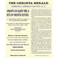 Oneonta in Olden Time & Bits of Oneonta History: An Interesting Series of Articles by Harvey Baker, Published in the Oneonta Herald During the Years 1