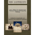 Lane V. Wilson U.S. Supreme Court Transcript of Record with Supporting Pleadings