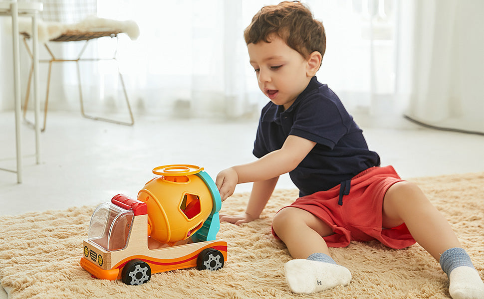 Fun Learning Wooden Shape Sorter for 1-2 Year-Olds