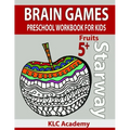 Brain Games Preschool Workbook for Kids Fruits: (5+ Years)