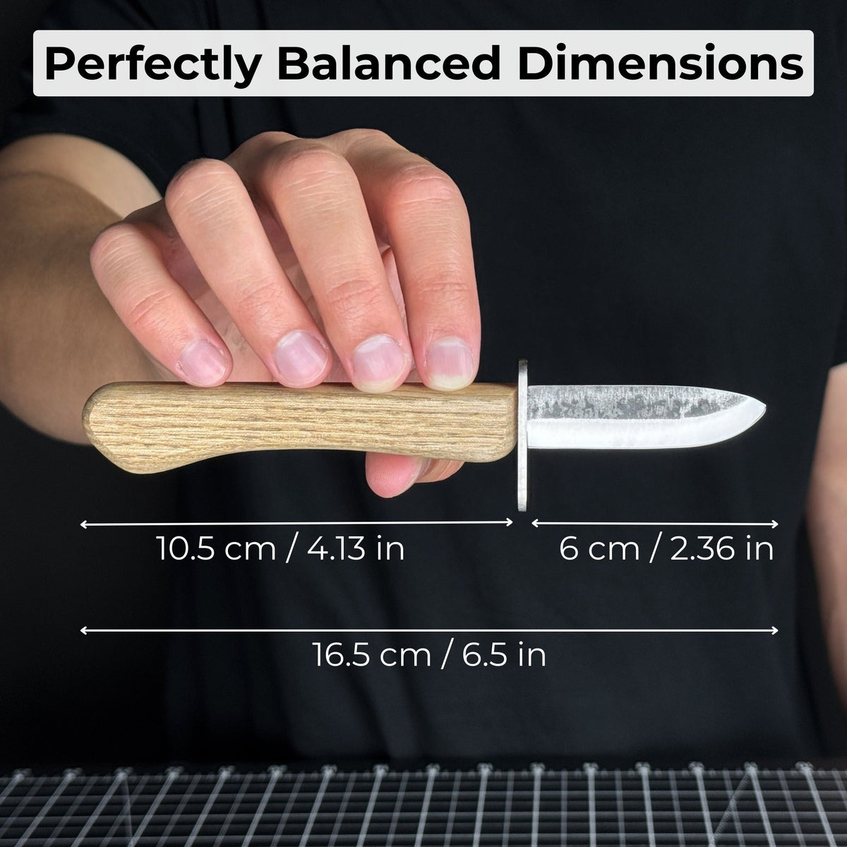 Beginner’s Woodcarving Knife with Leather Sheath, 6 cm (2.36 inches)
