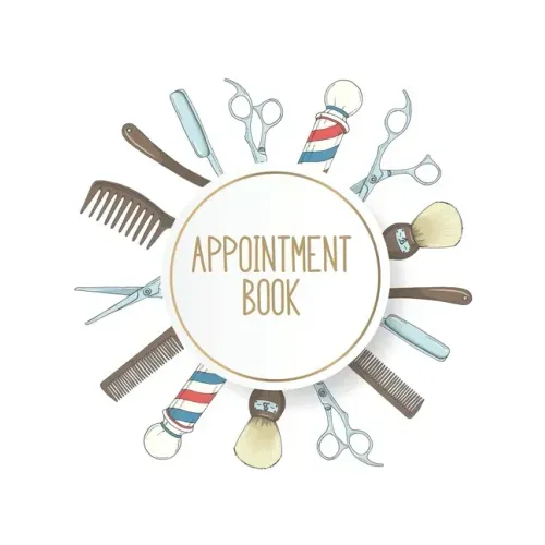 Appointment Book: Featuring daily weekly calendar with 15 minute hourly intervals (7am-9pm) for scheduling, Hair Stylists, Salons, and N
