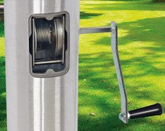 35' Internal Halyard Aluminum Flagpole - Independence Series - 7" x .156"