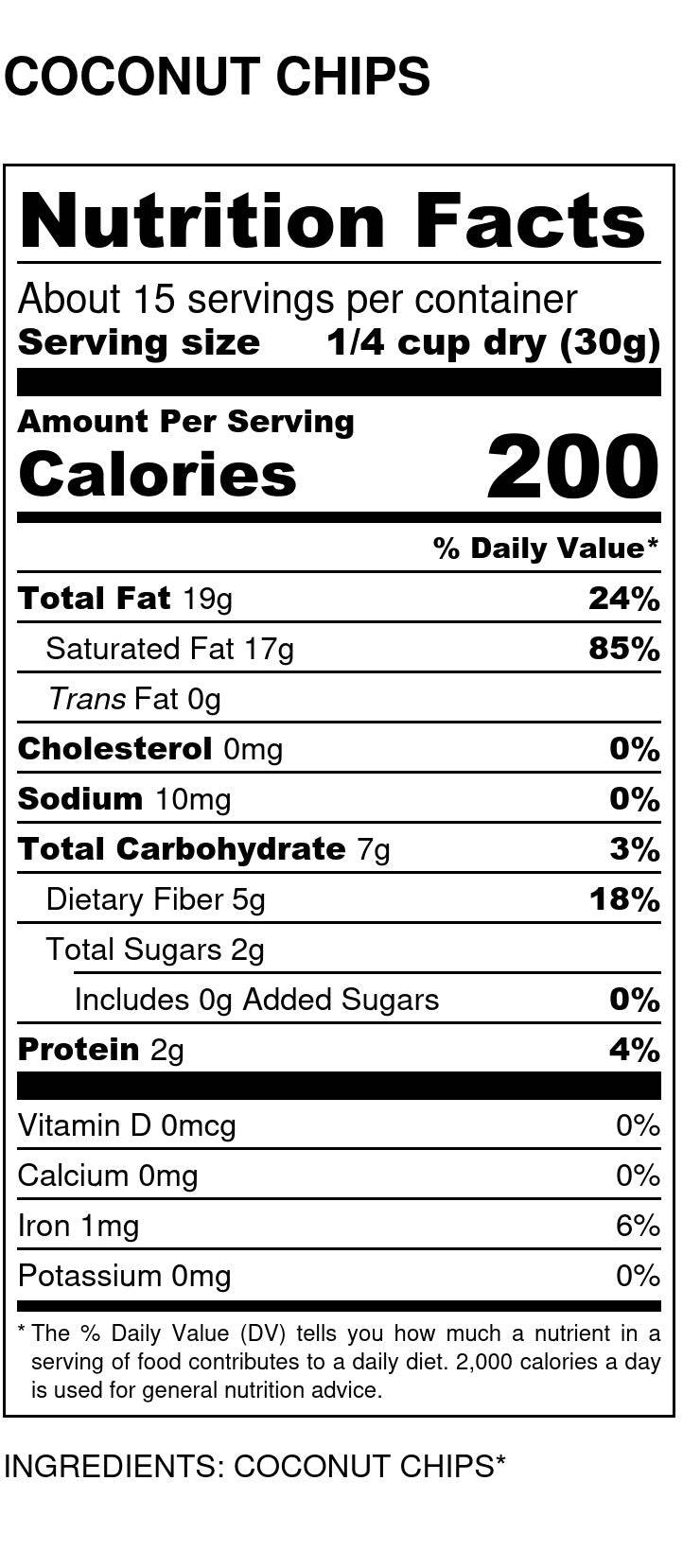 Coconut Chips, Organic