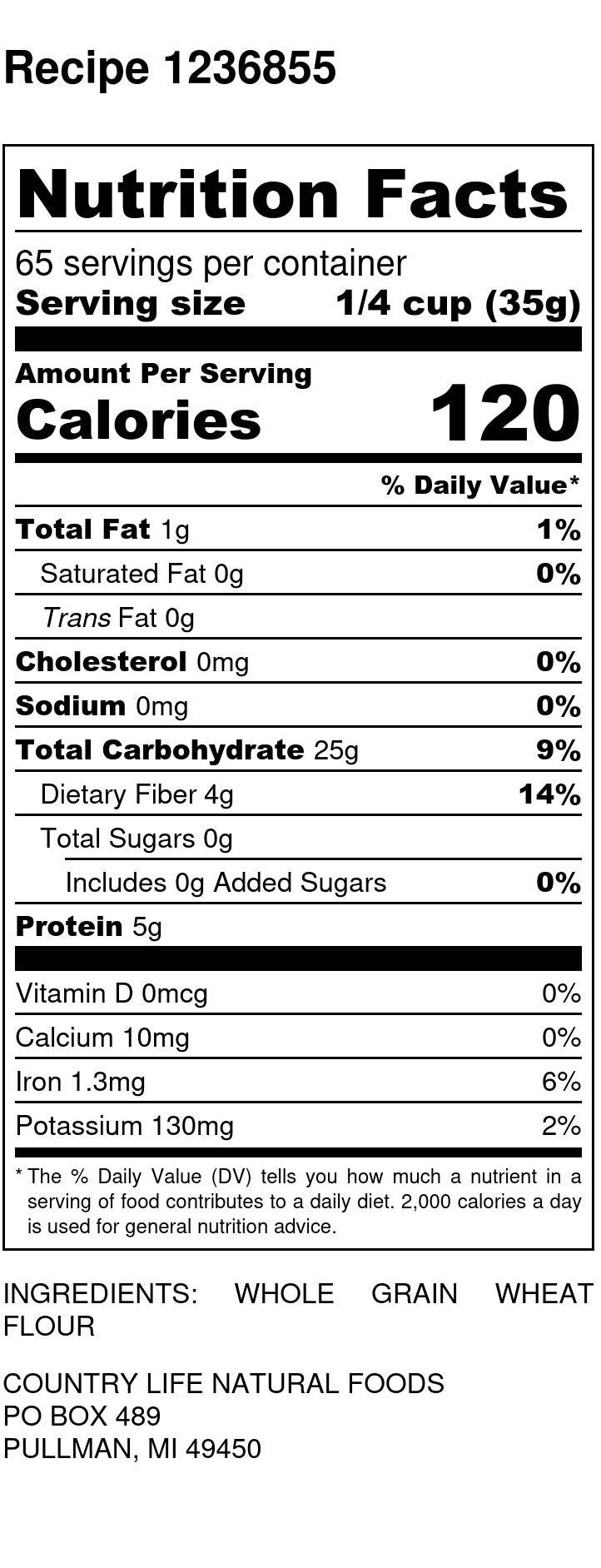 Whole Wheat Flour, Organic