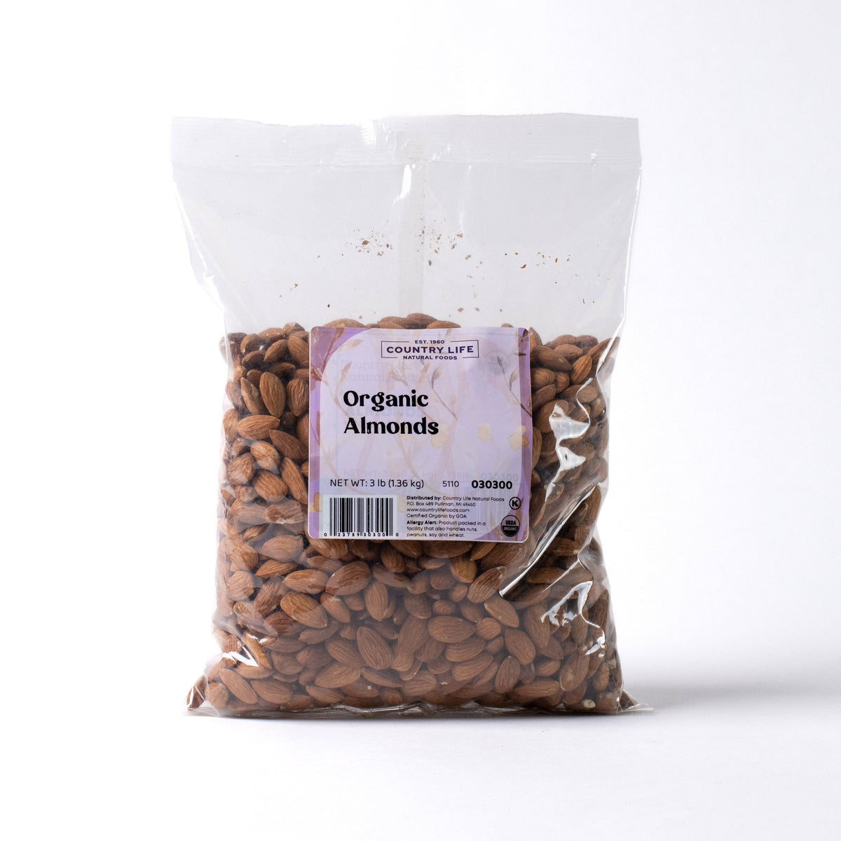 Almonds, Whole, Organic (Raw)