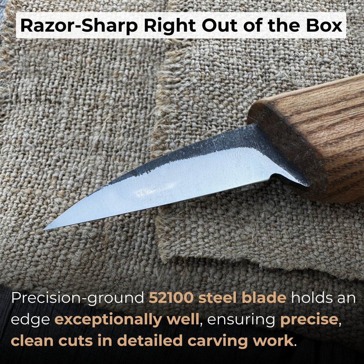 Detail Knife for Wood Carving, 4 cm (1.57 inches)