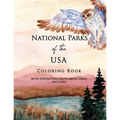 National Parks of the USA Coloring Book with Interesting Facts about Parks Included: Landscapes and Wildlife straight from American National Parks, Re