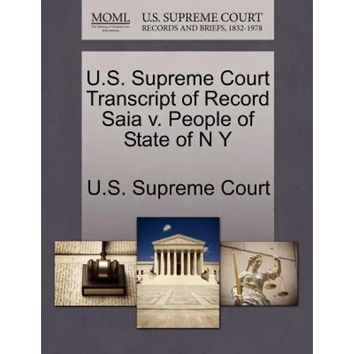 U.S. Supreme Court Transcript of Record Saia V. People of State of N y
