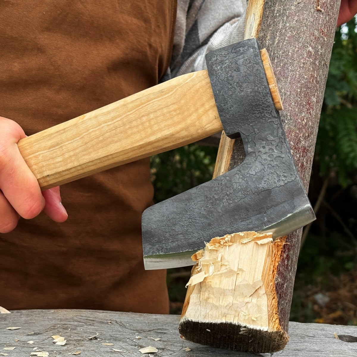 Hand-Forged Carpenter's Axe with Belt Loop, 0.84 kg (1.85 lb)
