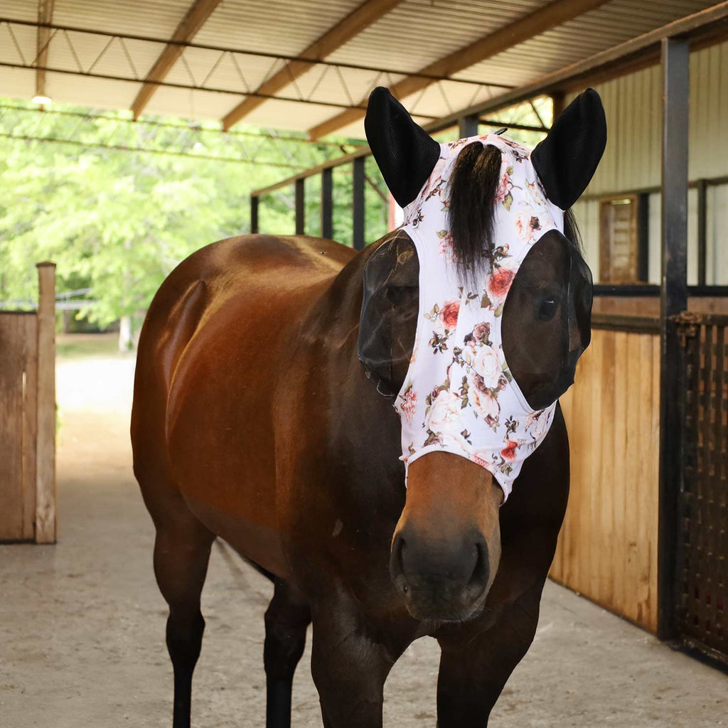 Jeffers Expression Lycra Horse Fly Mask with Ears