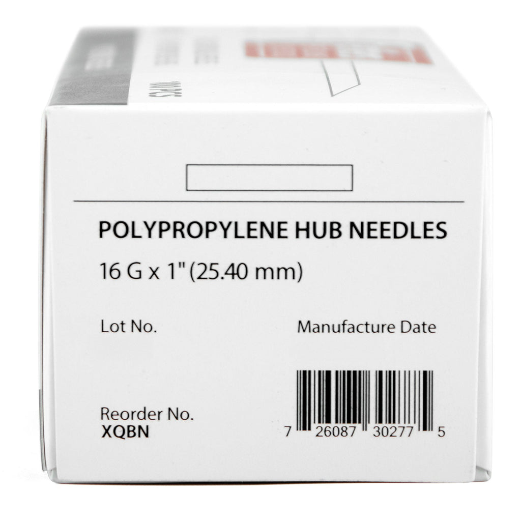 Jeffers Poly Hub Hypodermic Needles for Veterinary Use, Box of 100