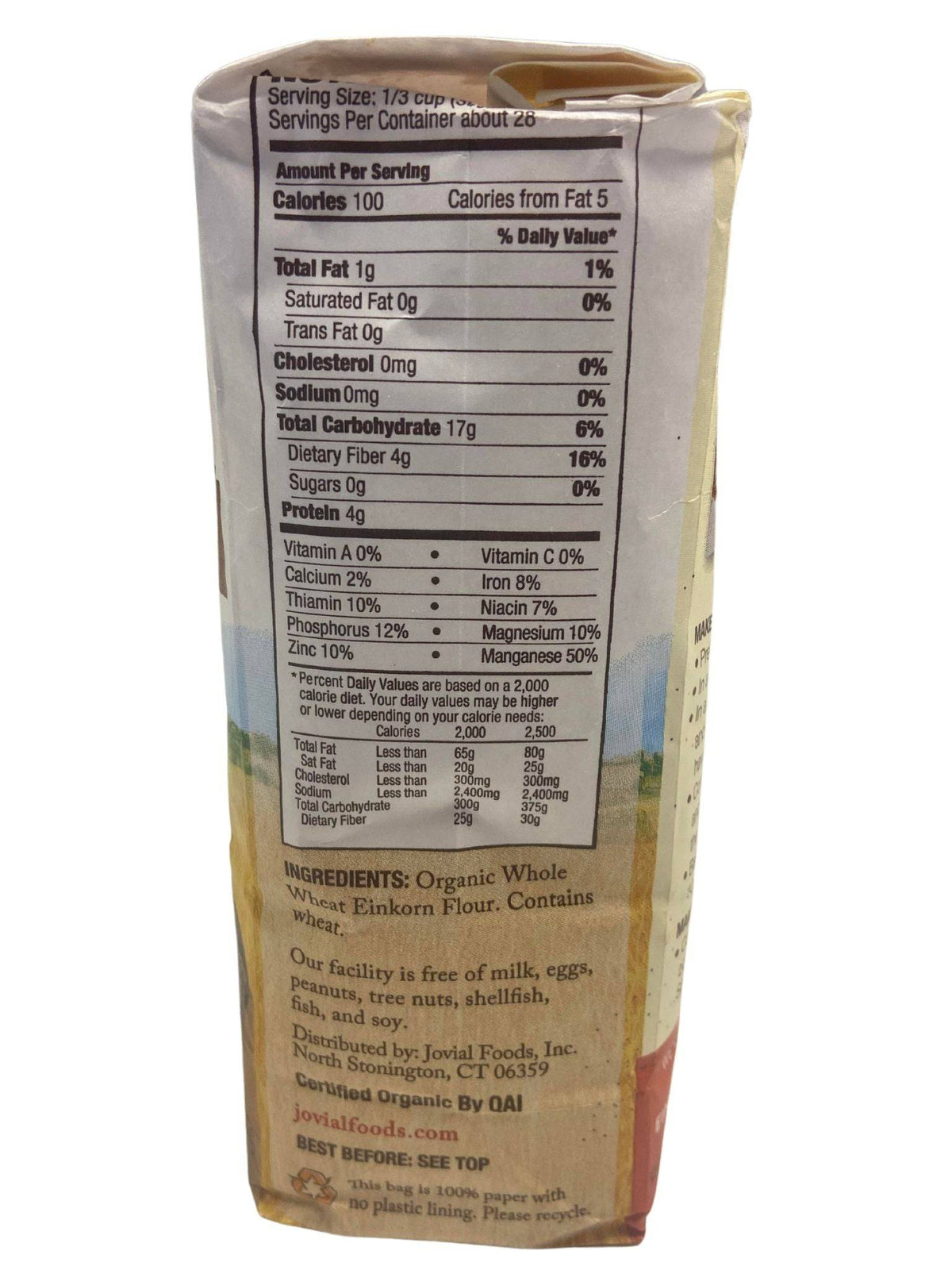 Einkorn Flour, Whole Wheat, Organic