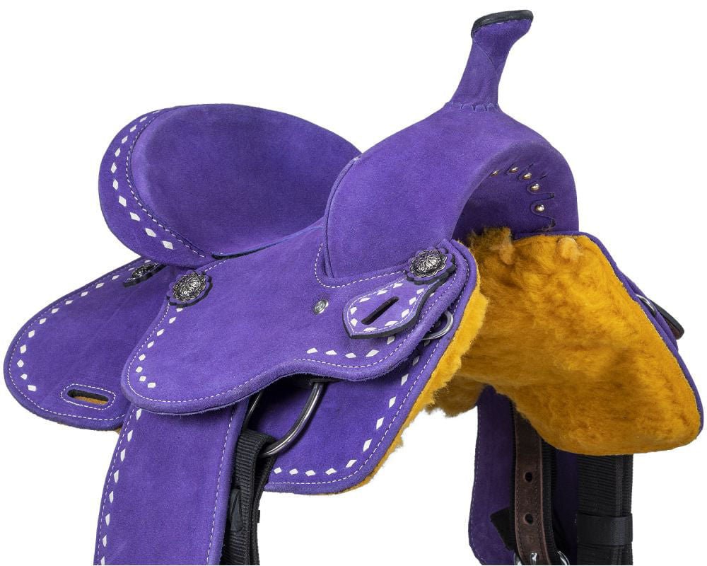 King Series Stratford Suede Barrel Saddle