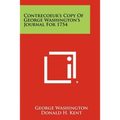 Contrecoeur's Copy Of George Washington's Journal For 1754
