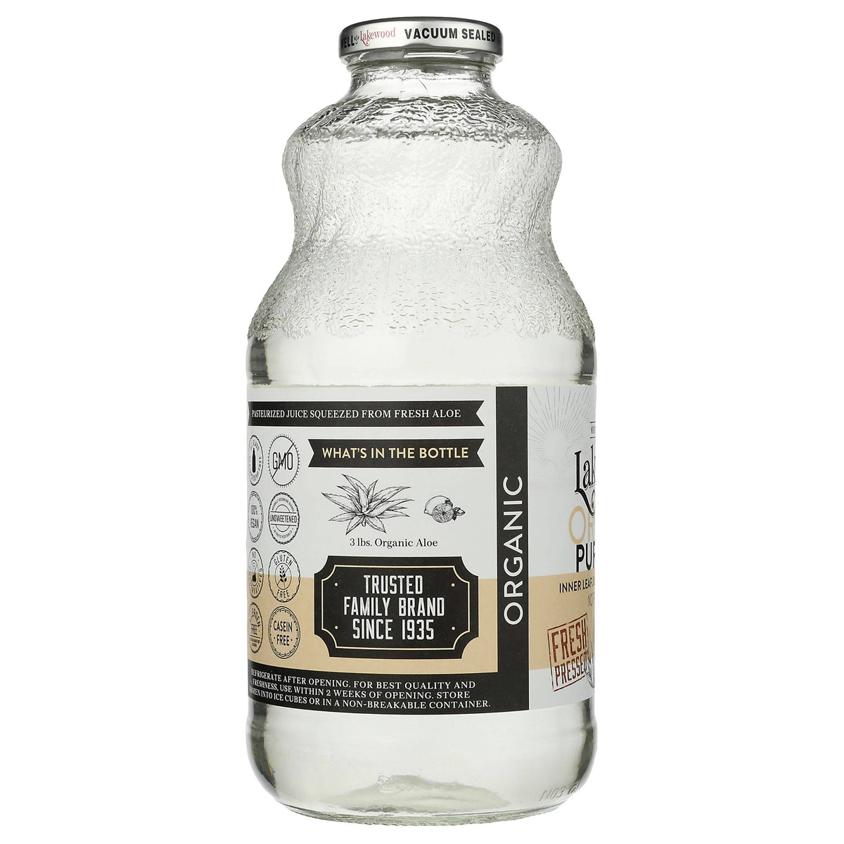 Organic Aloe Juice with Lemon