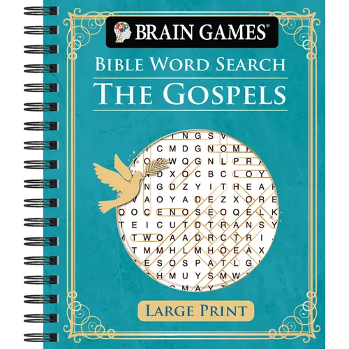 Brain Games - Bible Word Search: The Gospels - Large Print