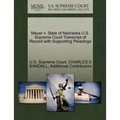 Meyer V. State of Nebraska U.S. Supreme Court Transcript of Record with Supporting Pleadings