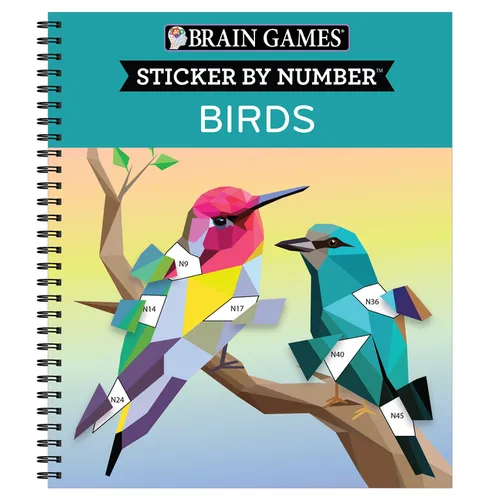 Brain Games - Sticker by Number: Birds