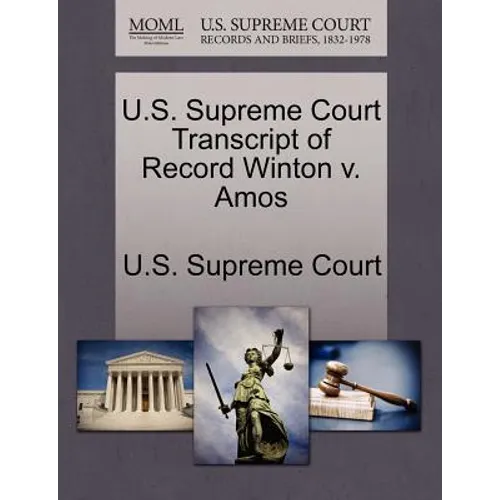 U.S. Supreme Court Transcript of Record Winton V. Amos