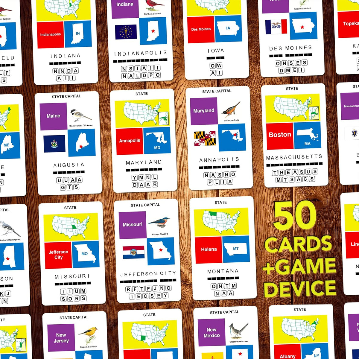 Learn America With Keycards